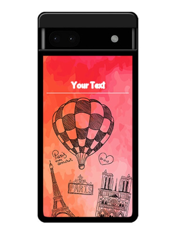 Custom Google Pixel 6A 5G Custom Glass Phone Case - Paris Theme Design