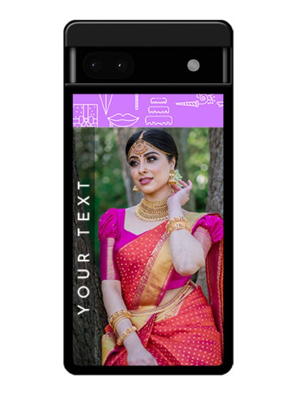 Custom Google Pixel 6A 5G Custom Glass Phone Case - Birthday Icons Design