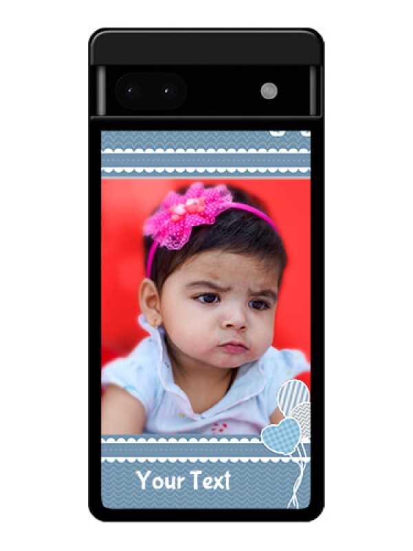 Custom Google Pixel 6A 5G Custom Glass Phone Case - With Kids Pattern Design