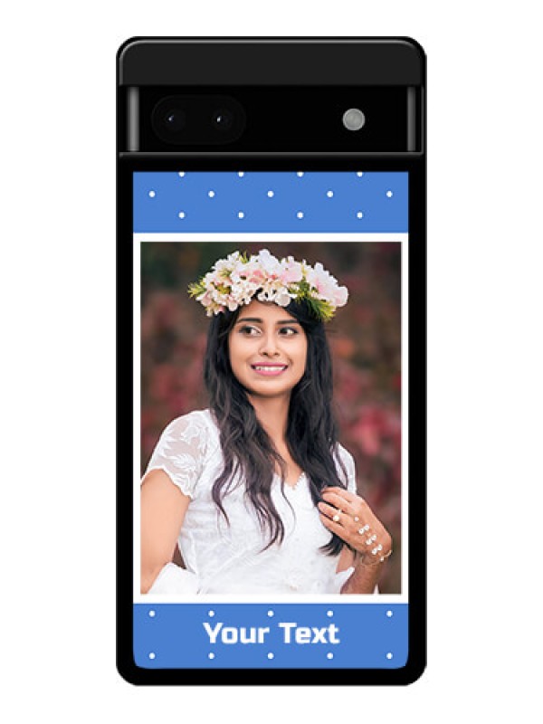 Custom Google Pixel 6A 5G Custom Glass Phone Case - Polka Dots Design