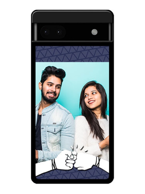 Custom Google Pixel 6A 5G Custom Glass Phone Case - With Best Friends Design