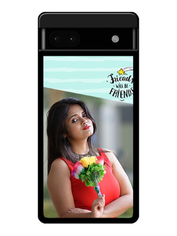 Custom Google Pixel 6A 5G Custom Glass Phone Case - Friends Picture Icon Design