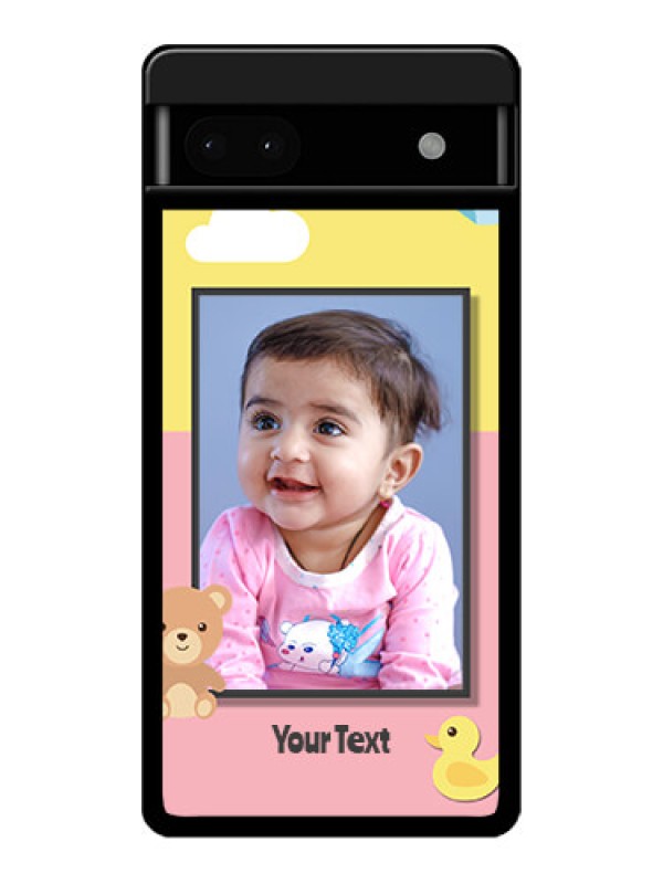 Custom Google Pixel 6A 5G Custom Glass Phone Case - Kids 2 Color Design