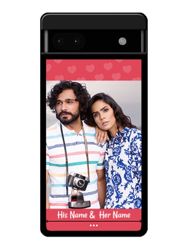 Custom Google Pixel 6A 5G Custom Glass Phone Case - Simple Love Design