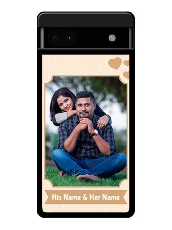 Custom Google Pixel 6A 5G Custom Glass Phone Case - With Confetti Love Design