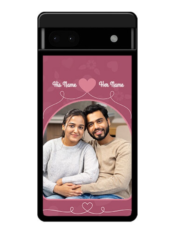 Custom Google Pixel 6A 5G Custom Glass Phone Case - Love Floral Design