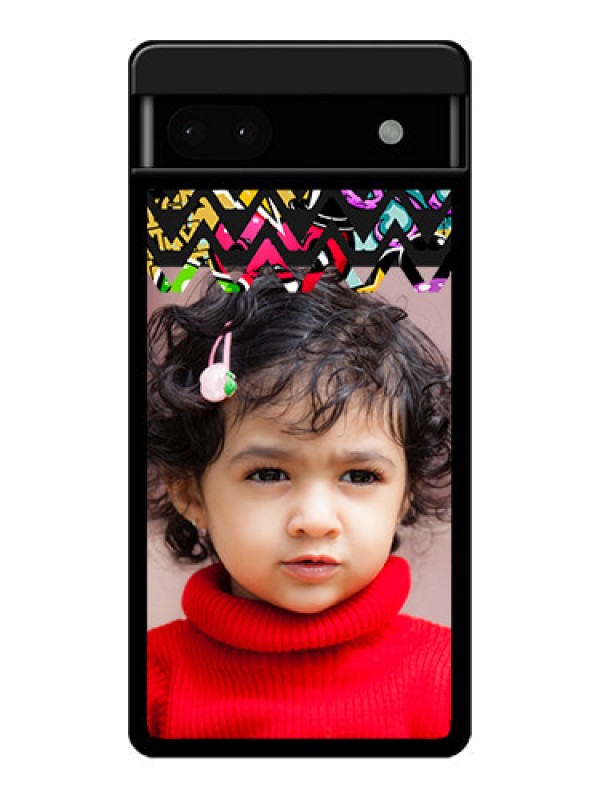 Custom Google Pixel 6A 5G Custom Glass Phone Case - Neon Abstract Design