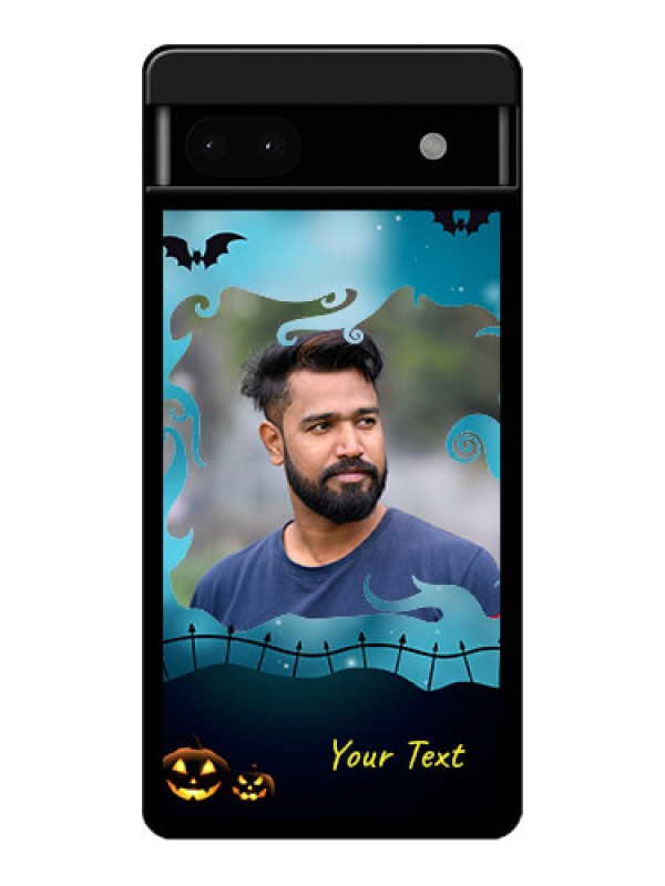 Custom Google Pixel 6A 5G Custom Glass Phone Case - Halloween Frame Design
