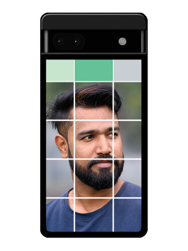 Custom Google Pixel 6A 5G Custom Glass Phone Case - With White Box Pattern