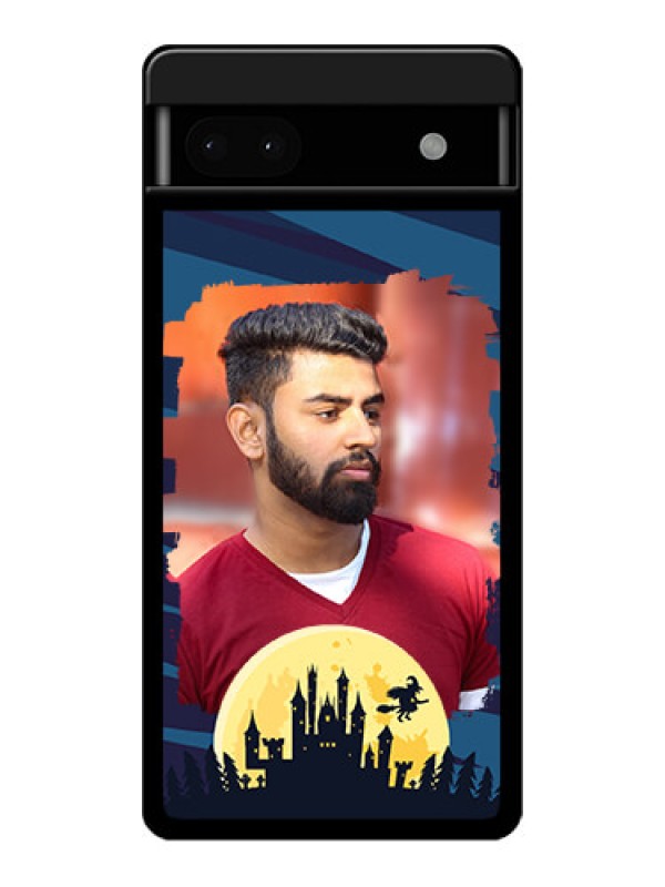 Custom Google Pixel 6A 5G Custom Glass Phone Case - Halloween Witch Design