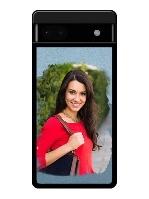 Custom Google Pixel 6A 5G Custom Glass Phone Case - Grunge Line Art Design