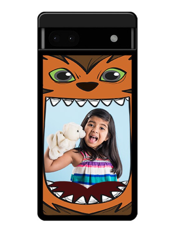 Custom Google Pixel 6A 5G Custom Glass Phone Case - Owl Monster Back Case Design