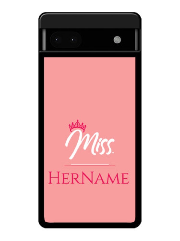 Custom Google Pixel 6A 5G Custom Glass Phone Case - Mrs With Name Design