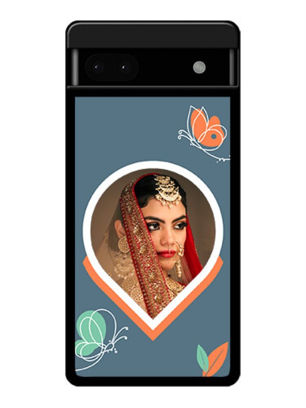 Custom Google Pixel 6A 5G Custom Glass Phone Case - Droplet Butterflies Design