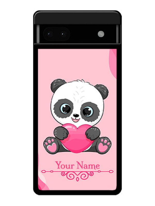 Custom Google Pixel 6A 5G Custom Glass Phone Case - Cute Panda Design