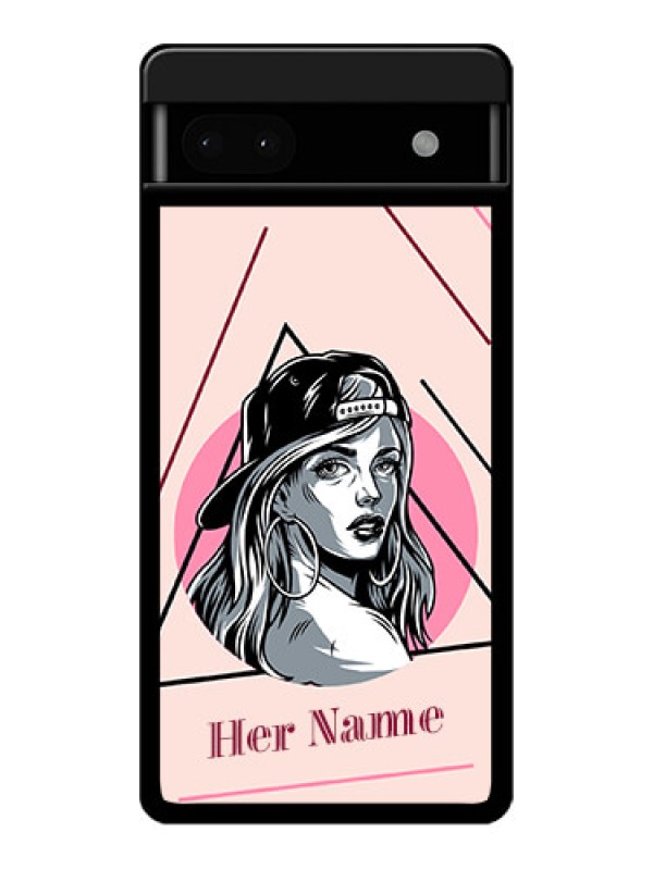Custom Google Pixel 6A 5G Custom Glass Phone Case - Rockstar Girl Design