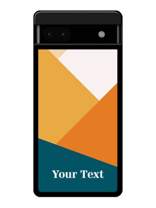 Custom Google Pixel 6A 5G Custom Glass Phone Case - Stacked Multi - Colour Design