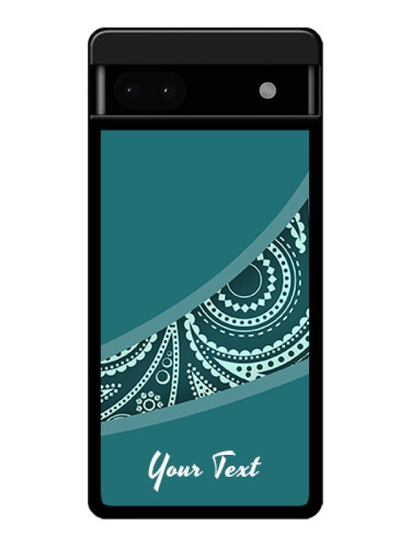 Custom Google Pixel 6A 5G Custom Glass Phone Case - Semi Visible Floral Design