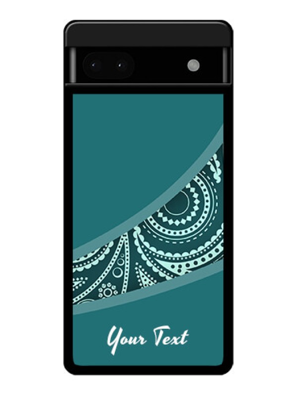 Custom Google Pixel 6A 5G Custom Glass Phone Case - Semi Visible Floral Design