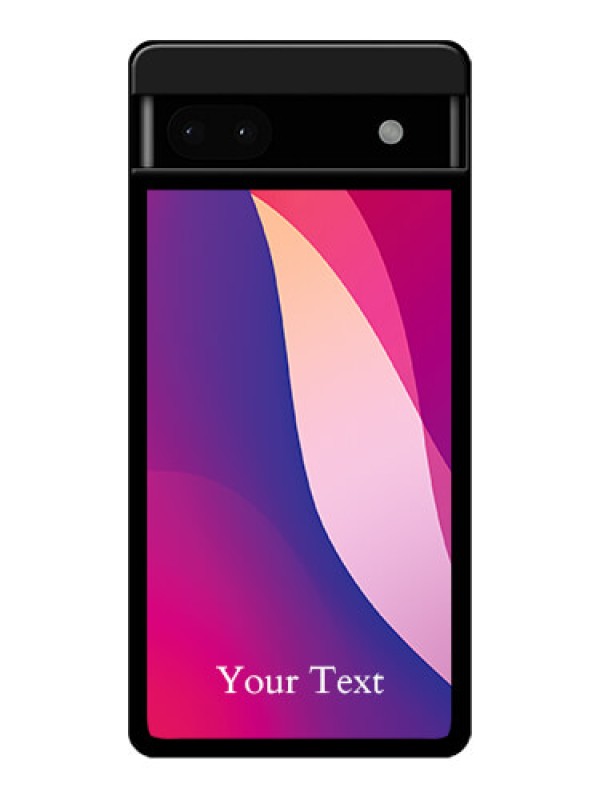 Custom Google Pixel 6A 5G Custom Glass Phone Case - Digital Abstract Overlap Design