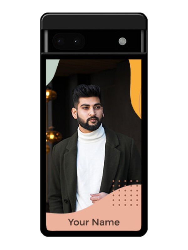 Custom Google Pixel 6A 5G Custom Glass Phone Case - Tri - Coloured Overlay Design