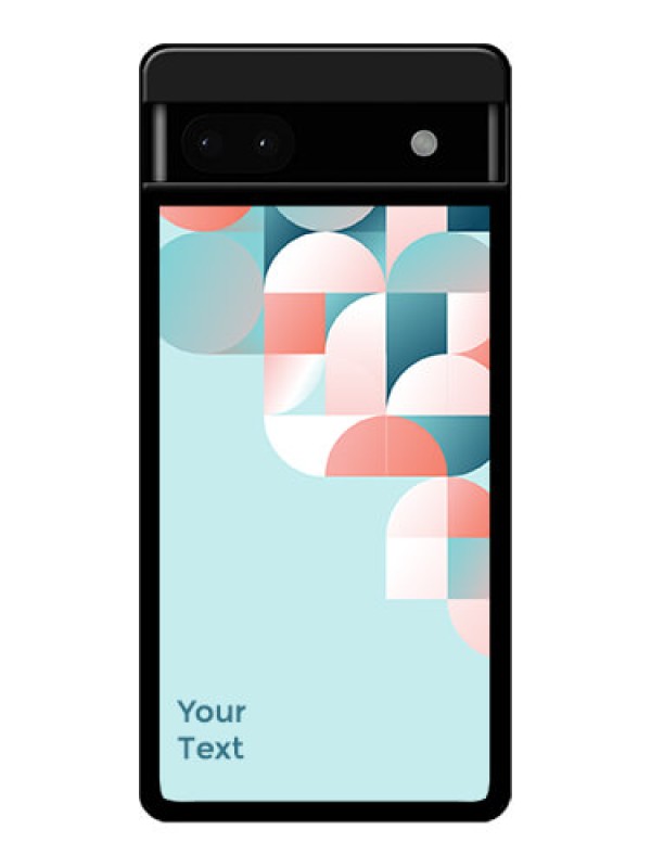 Custom Google Pixel 6A 5G Custom Glass Phone Case - Stylish Semi - Circle Pattern Design