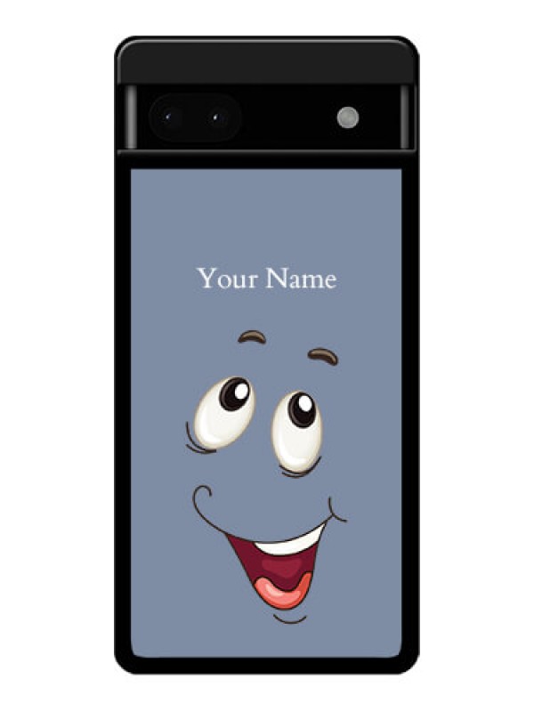 Custom Google Pixel 6A 5G Custom Glass Phone Case - Laughing Cartoon Face Design
