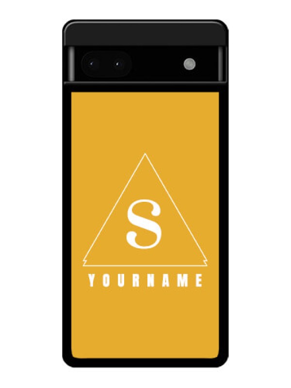 Custom Google Pixel 6A 5G Custom Glass Phone Case - Simple Triangle Design