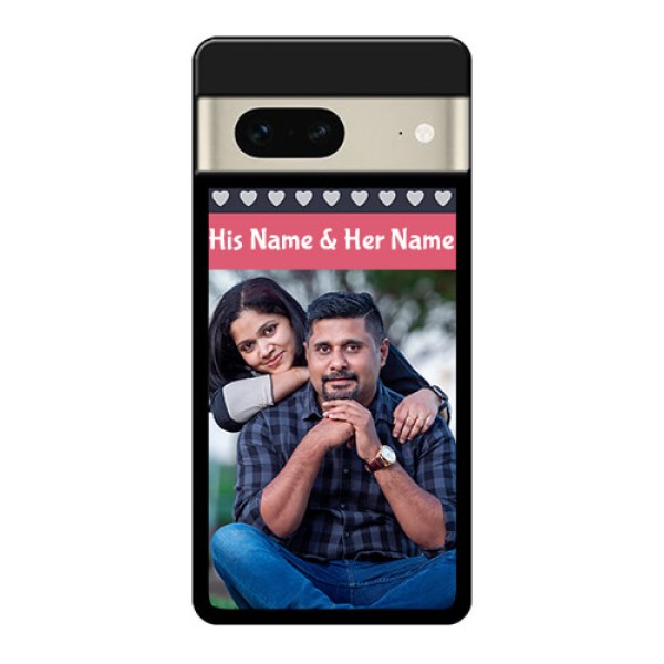 Google Pixel 7 5G Custom Glass Phone Case - Love Symbols Design
