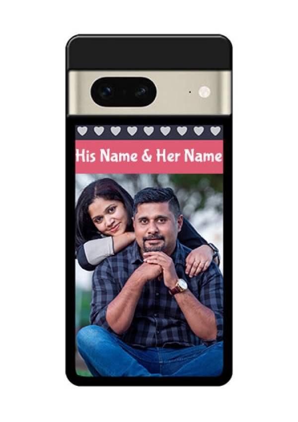 Google Pixel 7 5G Custom Glass Phone Case - Love Symbols Design