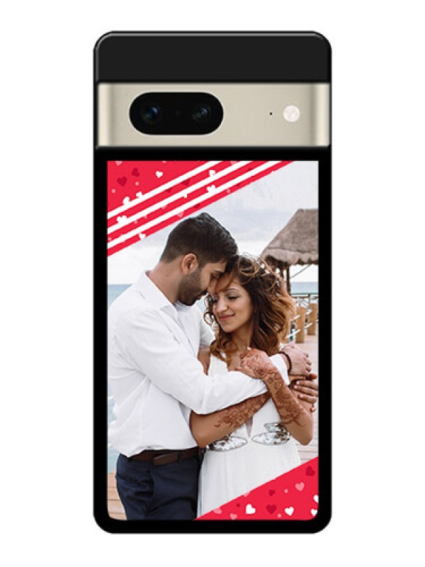 Custom Google Pixel 7 5G Custom Glass Phone Case - Valentines Gift Design