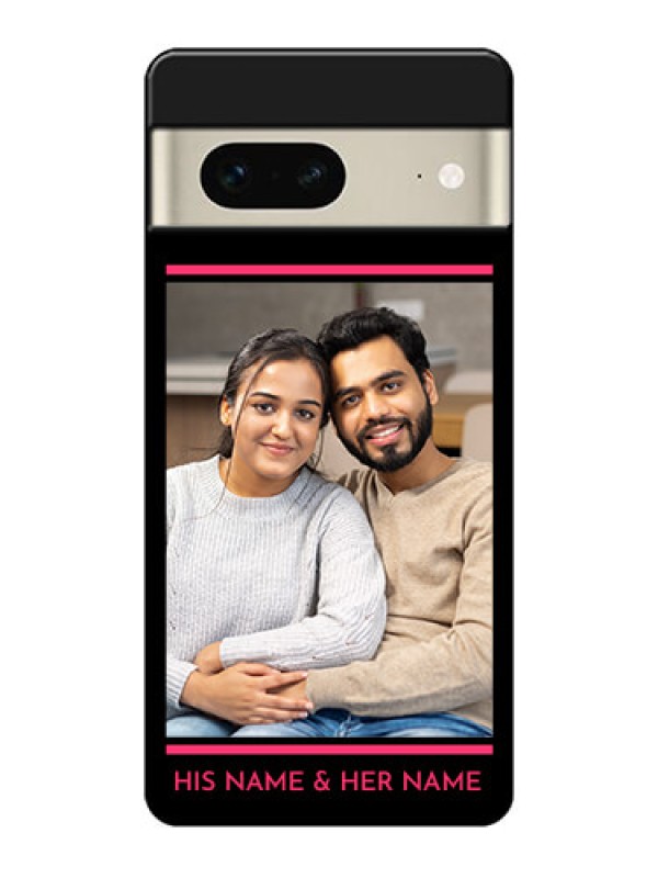 Custom Google Pixel 7 5G Custom Glass Phone Case - With Add Text Design