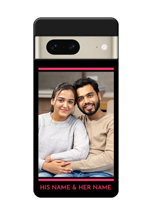 Google Pixel 7 5G Custom Glass Phone Case - With Add Text Design