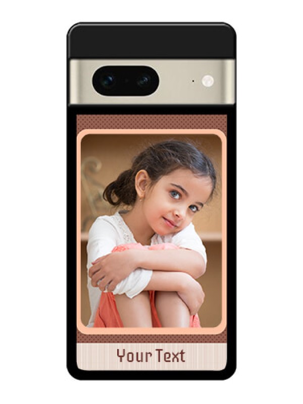 Custom Google Pixel 7 5G Custom Glass Phone Case - Simple Pic Upload Design