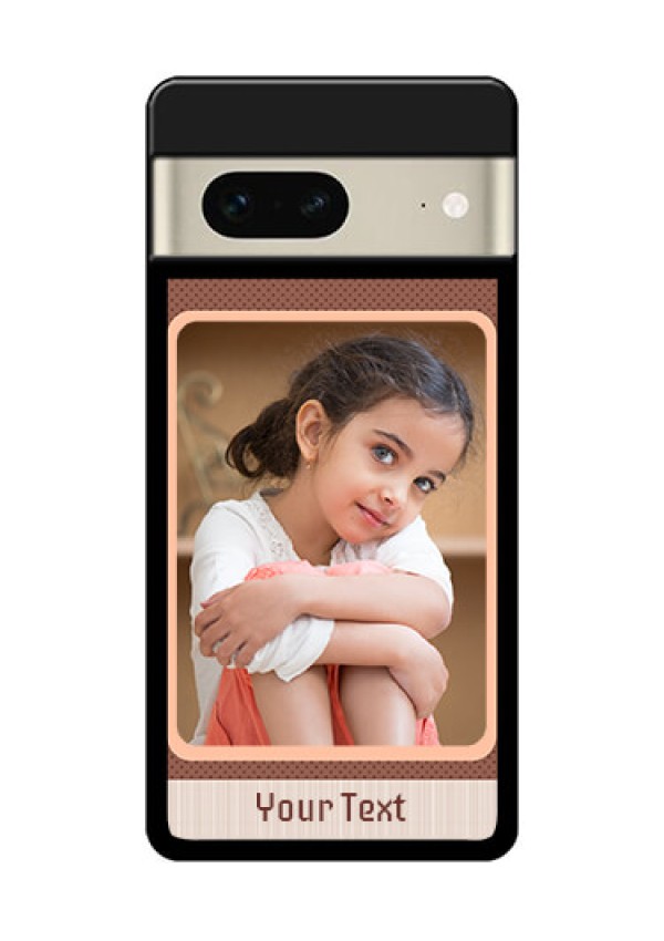 Google Pixel 7 5G Custom Glass Phone Case - Simple Pic Upload Design