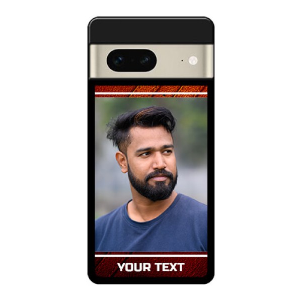 Google Pixel 7 5G Custom Glass Phone Case - Leather Phone Case Design