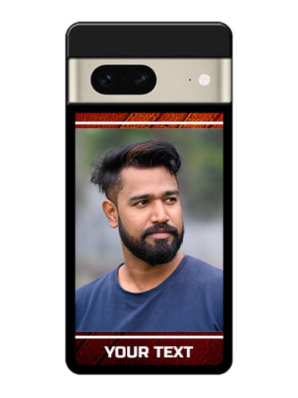 Custom Google Pixel 7 5G Custom Glass Phone Case - Leather Phone Case Design