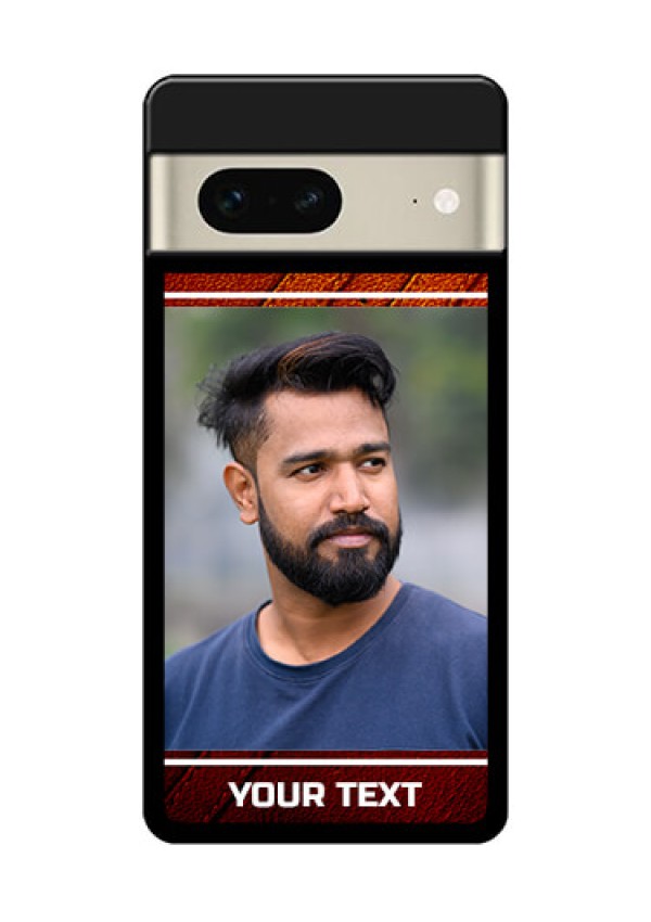 Google Pixel 7 5G Custom Glass Phone Case - Leather Phone Case Design