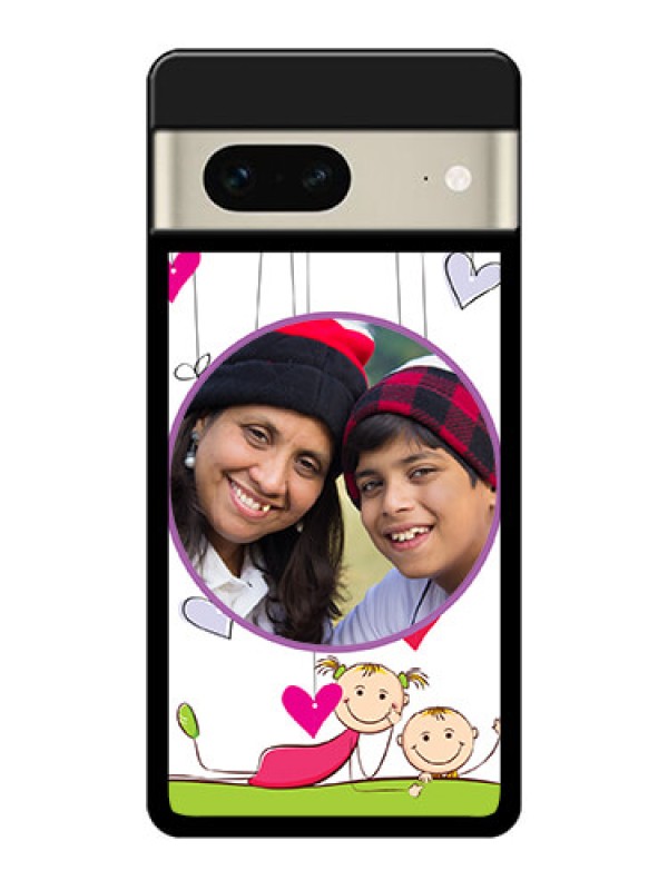 Custom Google Pixel 7 5G Custom Glass Phone Case - Cute Kids Phone Case Design