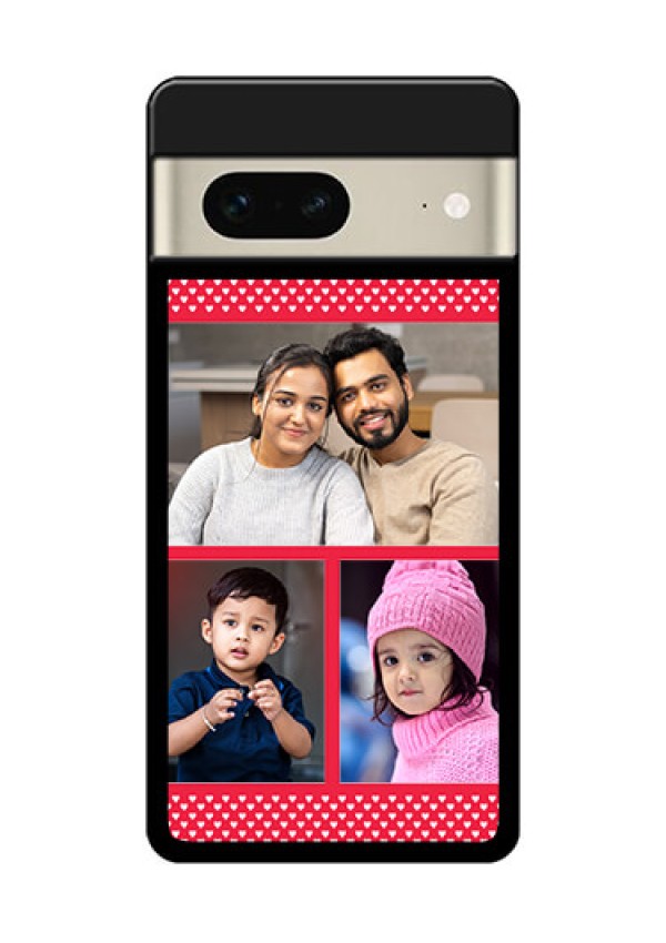 Google Pixel 7 5G Custom Glass Phone Case - Bulk Photo Upload Design