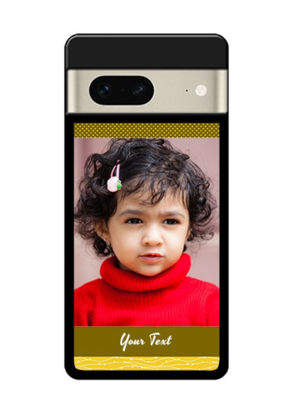 Google Pixel 7 5G Custom Glass Phone Case - Simple Green Color Design