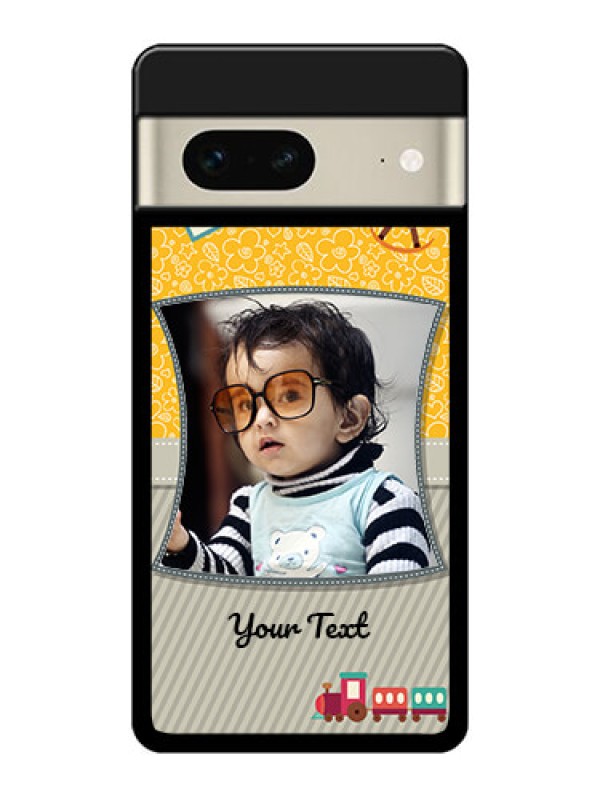 Custom Google Pixel 7 5G Custom Glass Phone Case - Baby Picture Upload Design