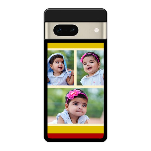 Google Pixel 7 5G Custom Glass Phone Case - Multiple Pic Upload Design