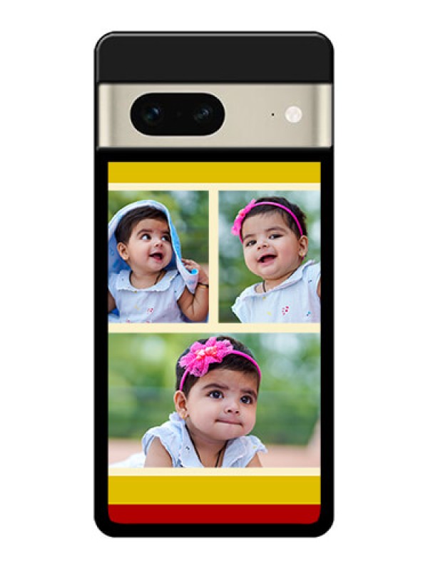 Custom Google Pixel 7 5G Custom Glass Phone Case - Multiple Pic Upload Design