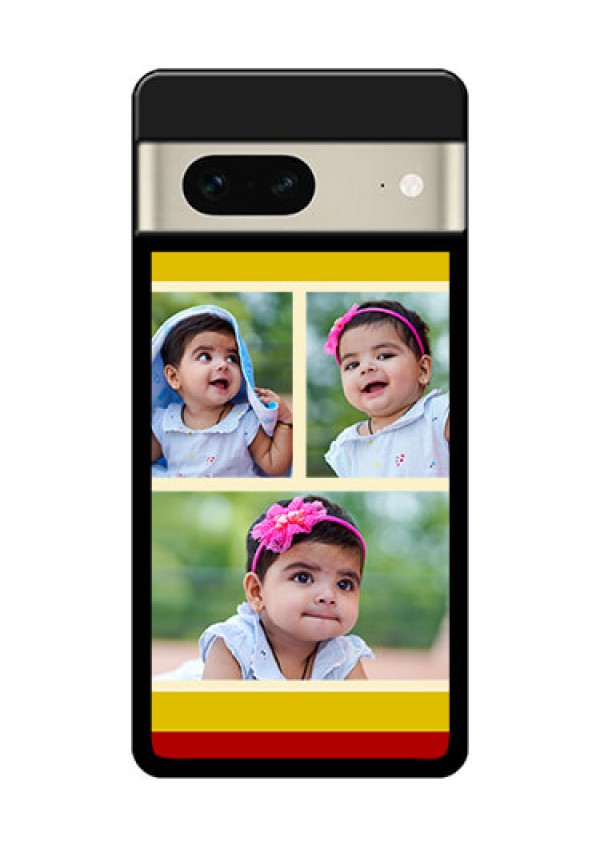 Google Pixel 7 5G Custom Glass Phone Case - Multiple Pic Upload Design