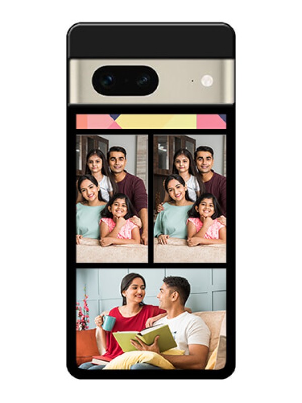 Custom Google Pixel 7 5G Custom Glass Phone Case - Bulk Pic Upload Design
