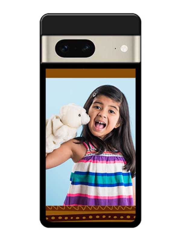 Custom Google Pixel 7 5G Custom Glass Phone Case - Friends Picture Upload Design