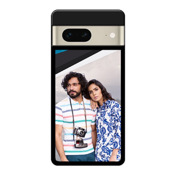Google Pixel 7 5G Custom Glass Phone Case - Simple Pattern Photo Upload Design