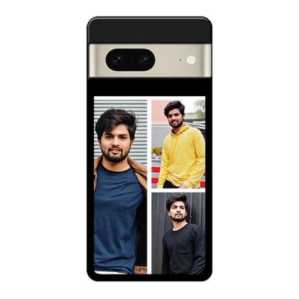 Google Pixel 7 5G Custom Glass Phone Case - Upload Multiple Picture Design