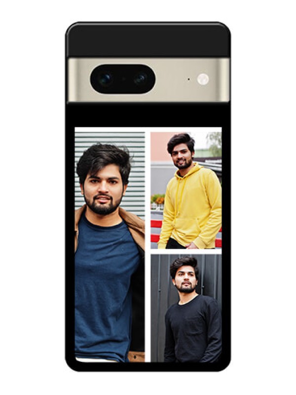 Custom Google Pixel 7 5G Custom Glass Phone Case - Upload Multiple Picture Design